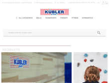 Tablet Screenshot of kuebler-sport.com