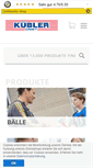 Mobile Screenshot of kuebler-sport.de